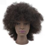 Heißer Verkauf Afro Haar Schaufensterpuppe Kopf Mit Menschenhaar  Afroamerikaner Friseur Ausbildung Kopf Schwarz Frisuren Kopf Dummy