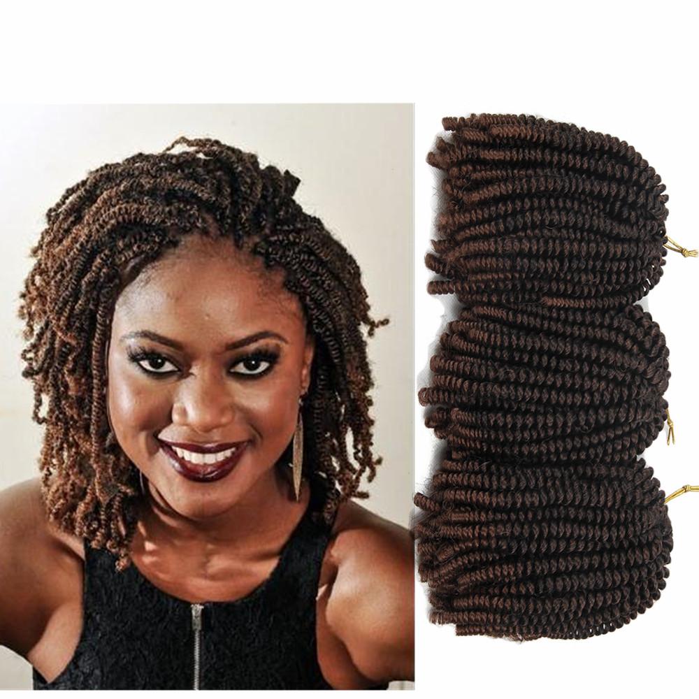Großhandel 30 Strands / Pack 8 Zoll Afro Haar Nubian Kinky Nubian Twist  Braid Haar Synthetische Frühling Twist Häkeln Braid Von Sherrywang0524,