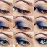 Blaue Augen schminken - Eine weitere Variante mit blauem Lidschatten
