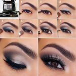 Anleitung Augen Make-Up in dunkelgrau und Lilatönen