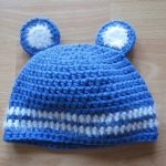 Baby Mütze mit Teddybär Ohren häkeln, kostenlose Anleitung #diy #baby #mütze  #häkeln #anleitung