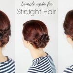 Simple Updo for Straight Hair