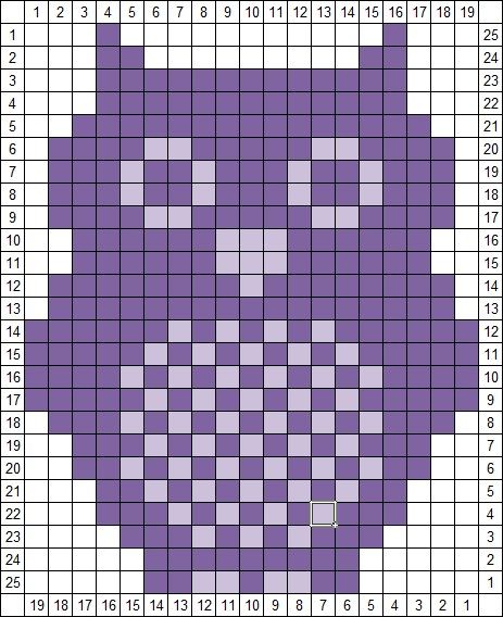 Owl knit/crochet chart More