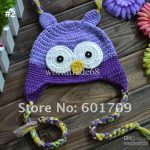 Heißer Verkauf Kids Anleitung Mütze häkeln Beanie handgefertigten OWL OWL  Kappe Kinder Eulen-Hut 20pcs
