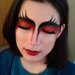 Red and Black Fantasy Eye Makeup