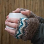 Fingerlose Handschuhe und Mütze mit Jaquard Muster selber stricken //  Kostenlose Anleitung // Free