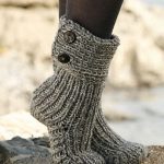 Moon Socks by DROPS Design - Cutest Knitted DIY: FREE Pattern for Cozy  Slipper Boots