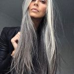 28 lange graue Frisuren