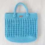 Blue Crochet Bag/Crochet Tote bag/Crochet Purse/ Capacious | Etsy