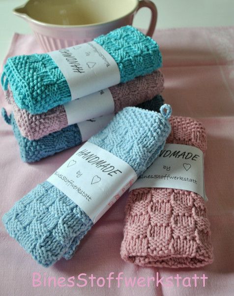 Towel, guest towel knitted | Stricken | Knitting, Crochet und Needlework