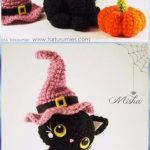 Häkeln Sie Amigurumi Halloween-Katze im Hut kostenlose Muster - Häkeln Sie  Amigurumi .