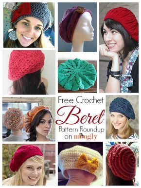 10 Free and Beautiful Beret Crochet Patterns | Crochet Hat Patterns | Häkeln,  Stricken, Häkeln crochet