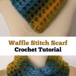 Crochet Waffle Stitch Cowl - Pretty Ideas Diy Häkeln, Stricken Und Häkeln,  Kleidung Häkeln
