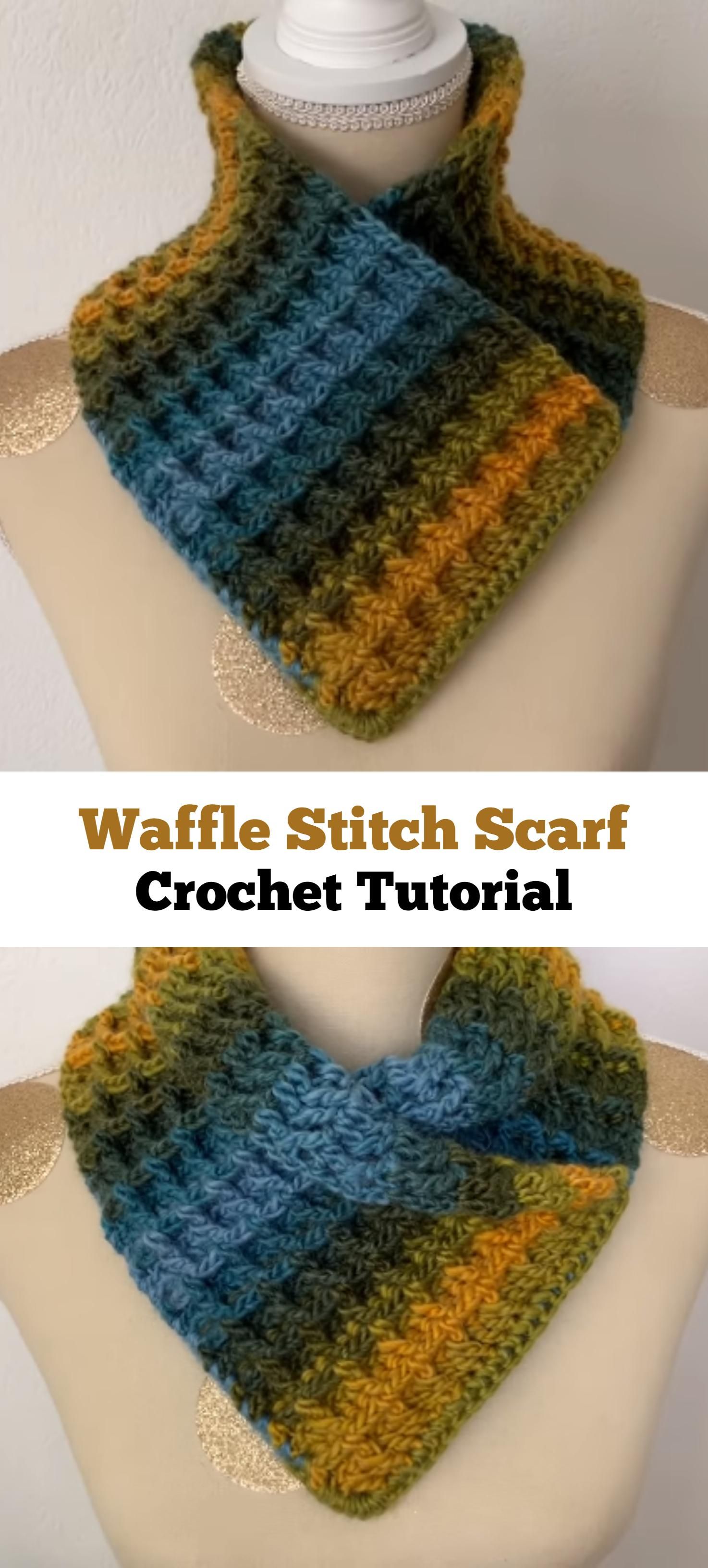 Crochet Waffle Stitch Cowl - Pretty Ideas Diy Häkeln, Stricken Und Häkeln,  Kleidung Häkeln