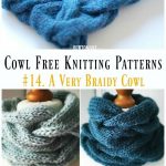 Eine sehr Braidy Cowl Free Knitting Pattern – Cowl Free # Knitting Muster |  Stricken und Häkeln | Pinterest | Knitting, Knitting patterns and Knitting