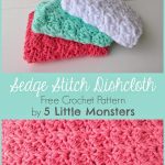 5 Little Monsters: My Favorite Dishcloths: Sedge Stitch Dishcloth Kuchen  Häkeln, Waschlappen,