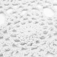 häkeln placemats bierdeckel großhandel-Baumwolle Crochet Deckchen  Fotografie Requisiten Wattepads für Wohnkultur Küche Zubehör Tischsets