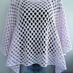 A free pattern for the Crochet Granny Square Poncho. The poncho is easy to  adjust