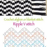 Ripple V stitch pattern or chart :)
