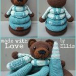Häkeln Kegel Spiel Teddybär # Spielzeug # Gestrickt #amigurumi #crochet  #knitting #amigurumi patterns #crochet afghan patterns #baby crochet  patterns