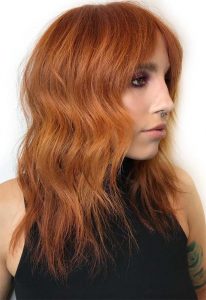 Feathery Ginger Waves, Gefiederte Ingwerwellen