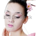 mï¿½dchen, japanisches , make-up - csp13172084