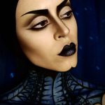 Ideen für Halloween Schminke- Hexen-Make-Up mit Grusel-Effekt