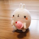 crocheted molang with ice cream amigurumi | DIY | Amigurumi