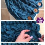 Easy Crochet Braid Scarf Cowl Kostenlose Häkelmuster - Video #braid  #crochet #hakelmuster #kostenlose #scarf #video