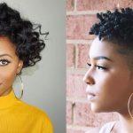 30 schöne kurze natürliche Frisuren und Haarfarben für schwarze Frauen 2019