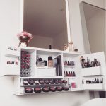Wall Mounted Makeup Organizer Vanity by bleachla on Etsy