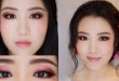 Rose Gold Romantic Makeup/ Asian Bridal Makeup Tutorial/ Chocolate& Flower  Bridal Makeup Style