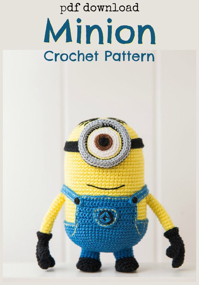 Perfect amigurumi toy gift to make for a child or Despicable Me fan. #ad # minions #toy #stuffy #crochet #amigurumi #pattern #etsy#despicableme