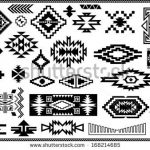 Aztec Native Navajo design elements vector set | Ron's pins