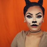 Heftige Katzen für niedliche Halloween Make-up-Ideen #halloween #heftige # ideen #katzen #niedliche #makeuptipps #makeup