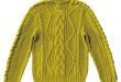 Strickmuster: Pullover mit Zopfrautenmuster stricken