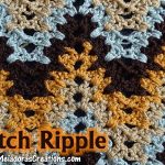 V Stitch Ripple Crochet Stitch – Free Crochet Pattern