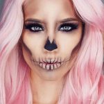 Skull makeup for Halloween by @lindasteph