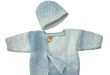 Modell 098/6, Baby-Jacke und Mütze aus Pinta von Junghans-Wolle, 1 versch.  Farben