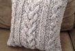 Knit pattern pdf, Cable knit pillow cover pattern, Blackberry Cables in 5  sizes - PDF KNITTING PATTERN