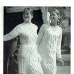 PDF Vintage Sirdar 1960er Jahre Damen Aran Kleider Strickmuster mit Groovy,  Go-Go .