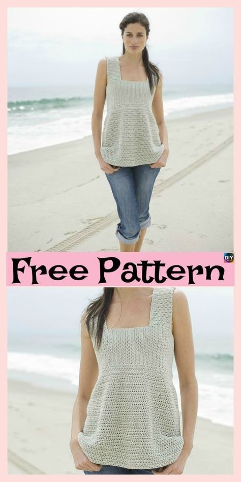 10 Beautiful Crochet Summer Tank Free Patterns