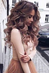 11 peinados rizados tan perfectos para ideas de cabello largo – # peinados # par…
