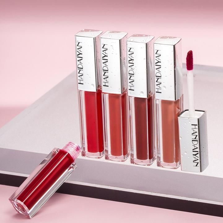 12 Farben samt matte Lippenstift lang anhaltende rote Lippen Make-up nackt rosa Lipgloss sexy...