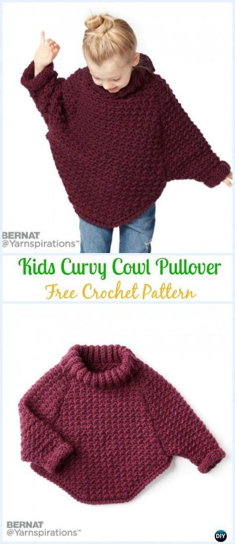 15 Crochet Kids Sweater Tops Free Patterns