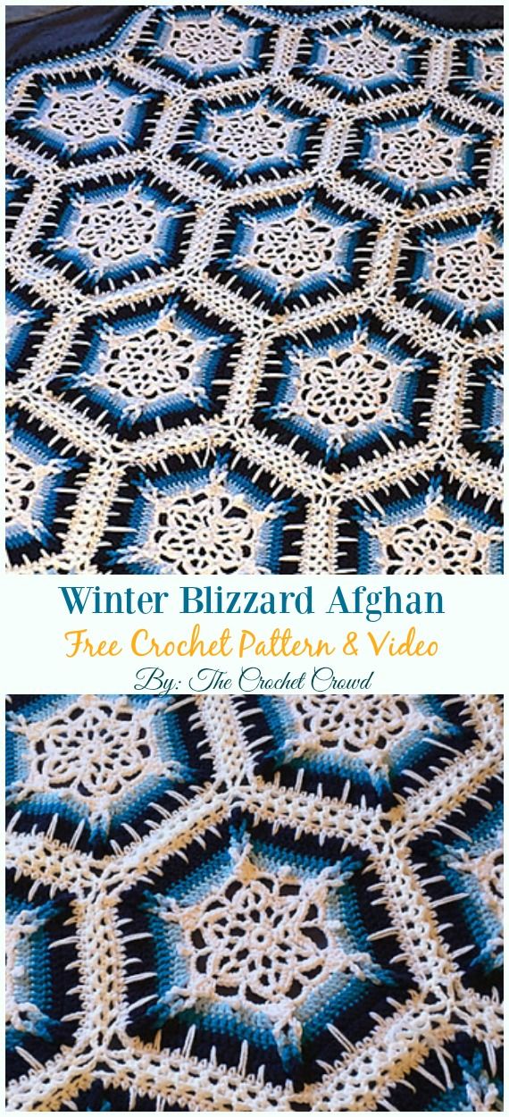 Snowflake Afghan Blanket Free Crochet Patterns