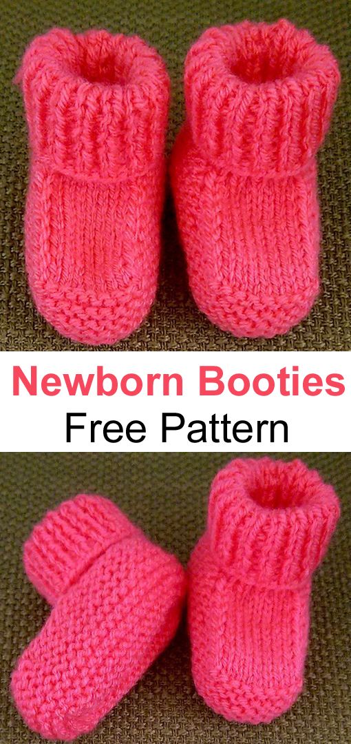 Newborn Booties – Free Pattern