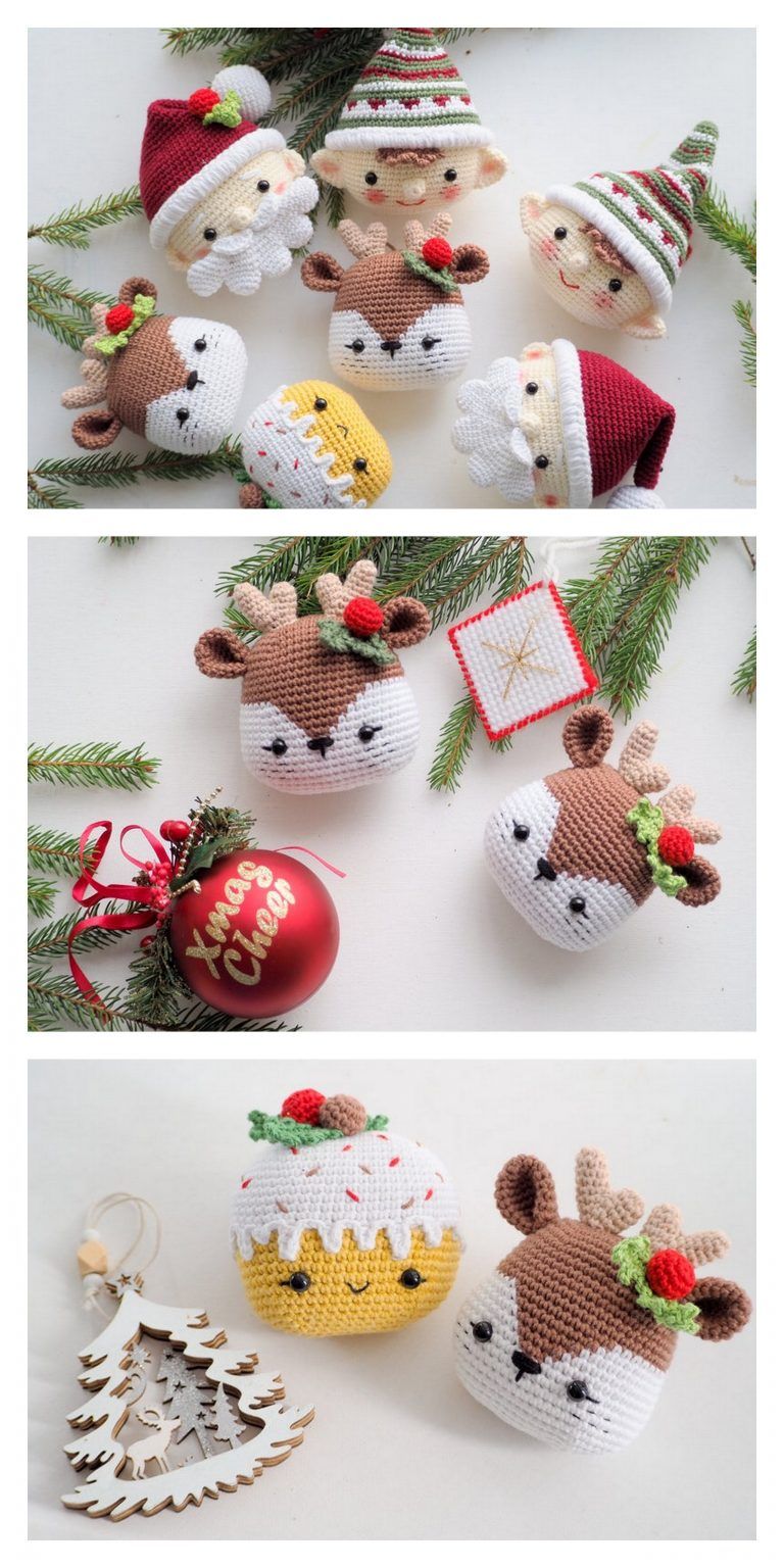 Amigurumi Christmas Reindeers Free Pattern – Amigurumi Free Patterns And Tutor...