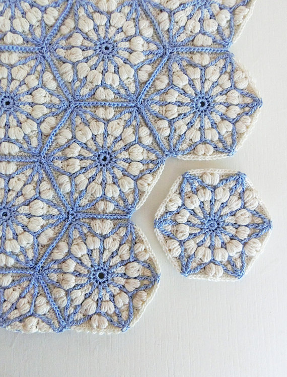 Crochet blanket pattern, the asanoha hexagon, crochet afghan patterns. granny square pattern. Crochet motif, crochet afghan block