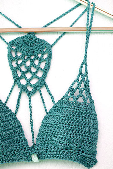 Crochet Bikini Top Lace crochet bikini bra Yoga crochet by MarryG, $39.00